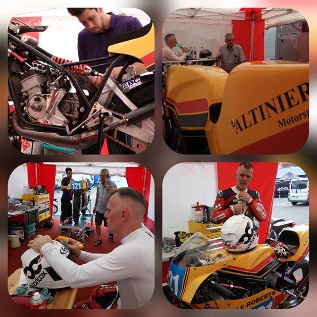 no1bloke's tweet photo. Gotta love two strokes #endlesswork #fiddling #allygrant #twostroke #bluesmoke #yamaharacing #Yamaha #TZ350 #icgp #vallelunga #fullgas #carlcoxmotorsport #carlcox #heldbikergear #araiEurope #bikesofInstagram #revivalcycles #altinier #Hagerty #TBR #motorc… https://t.co/rgtsObIbDt https://t.co/ykfPQwBIG8