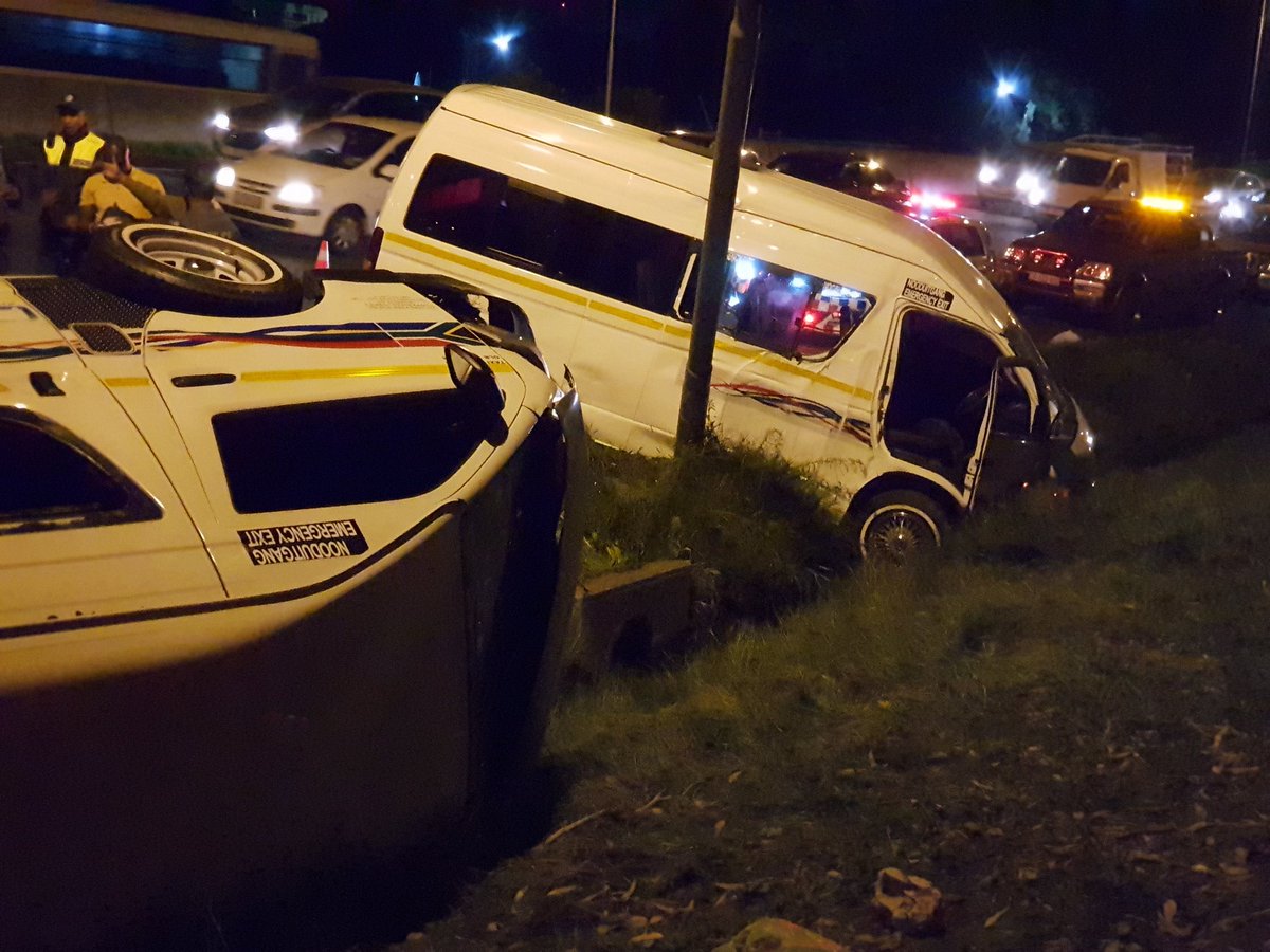 MVC involving 2 taxi's.  N2 outgoing/ Raapenberg. 17 patients. Minor/serious injuries.  <a href="/FatalMoves/">The Fatal Moves Team</a> <a href="/1SecondLater/">1Second</a> <a href="/ER24EMS/">ER24 EMS (Pty) Ltd.</a> <a href="/WCHEMS/">Wojin Chems</a> #rescue <a href="/EWNTraffic/">EWN Traffic</a> <a href="/capetraffic/">ᴼⁿ ᵗʰᵉ ᴹᵒᵛᵉ 🚙 #ArriveAlive</a> <a href="/TrafficSA/">TrafficSA</a>