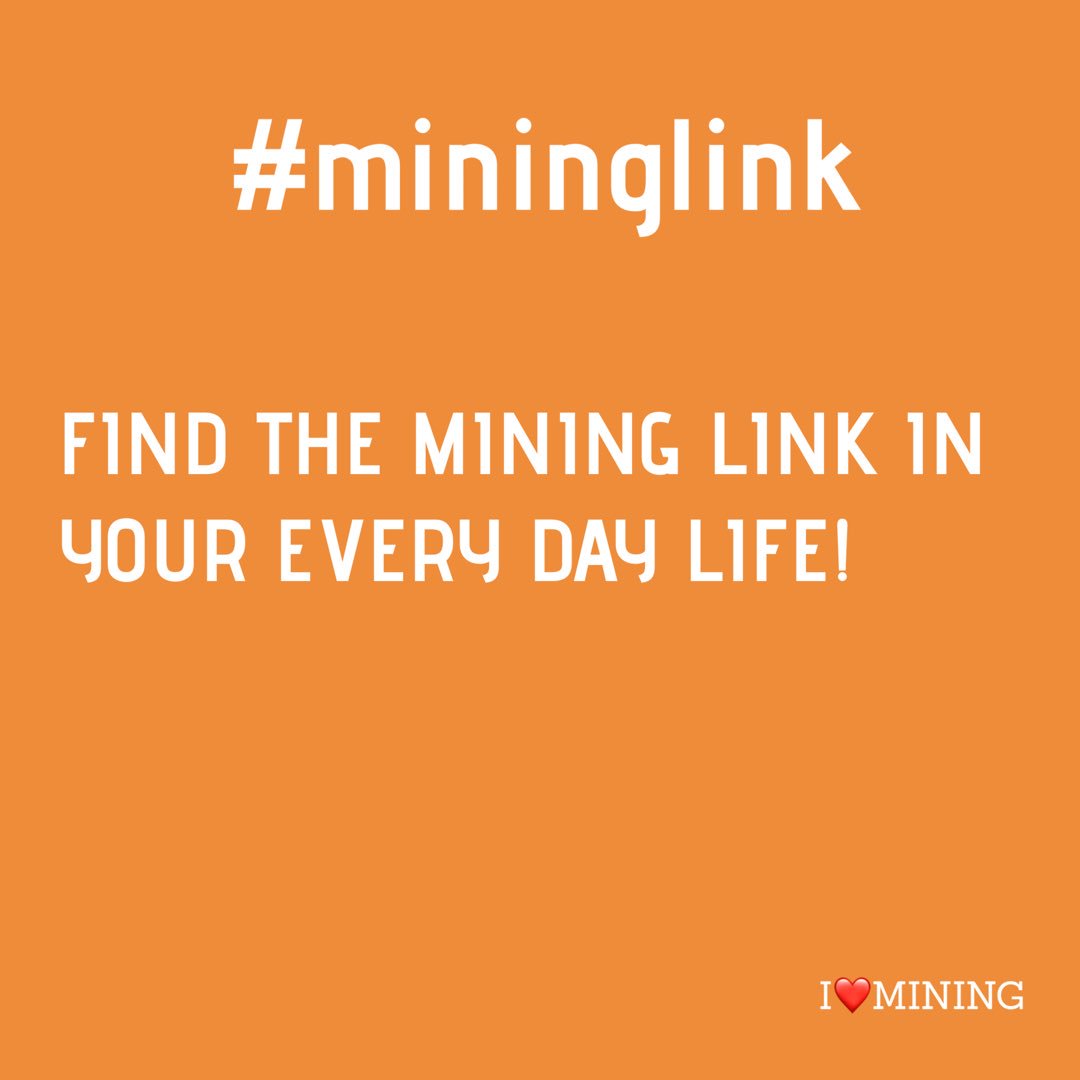 GirlMining's tweet photo. So many things in our day to day lives are linked to #mining - What’s the #mininglink in this photo? https://t.co/8i4oZCjOg8