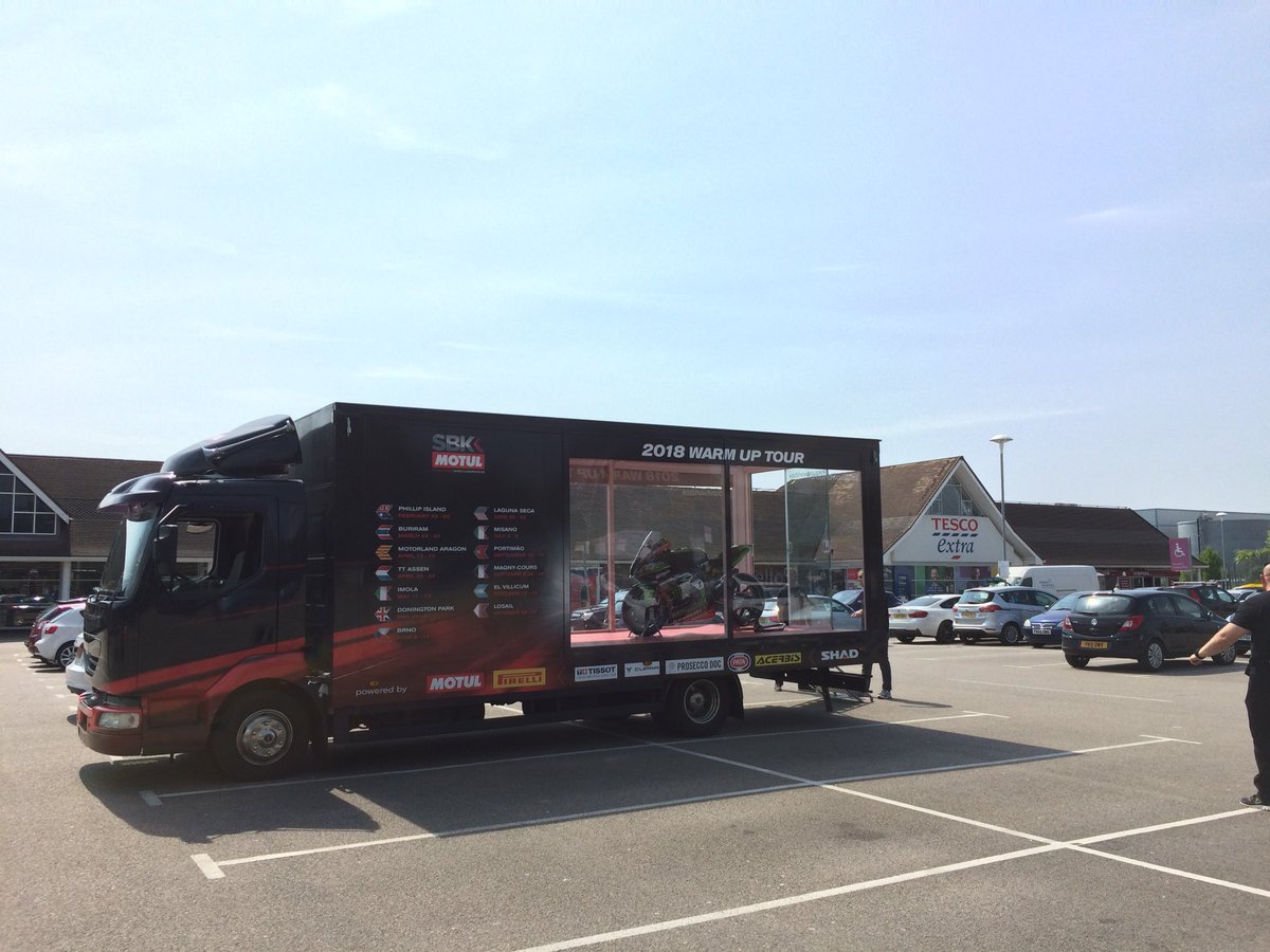 DoningtonParkUK's tweet photo. โ ๏ธ Calling all @WorldSBK fans!โ ๏ธ
The World Superbike warm up tour will be at @Tesco Ashby de la Zouch tomorrow and Sunday! Head on down for your preview of the race action, and there will be lots of fun, games, giveaways and the chance to buy tickets too! #AroundWorldSBK https://t.co/LUqDmwOnEL