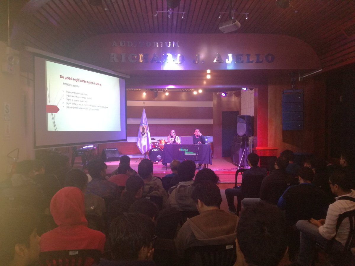 TELEMUSICAPERU's tweet photo. En la conferencia sobre PROPIEDAD INTELECTUAL Y SIGNOS DISTINTIVOS https://t.co/g09Hrogopb