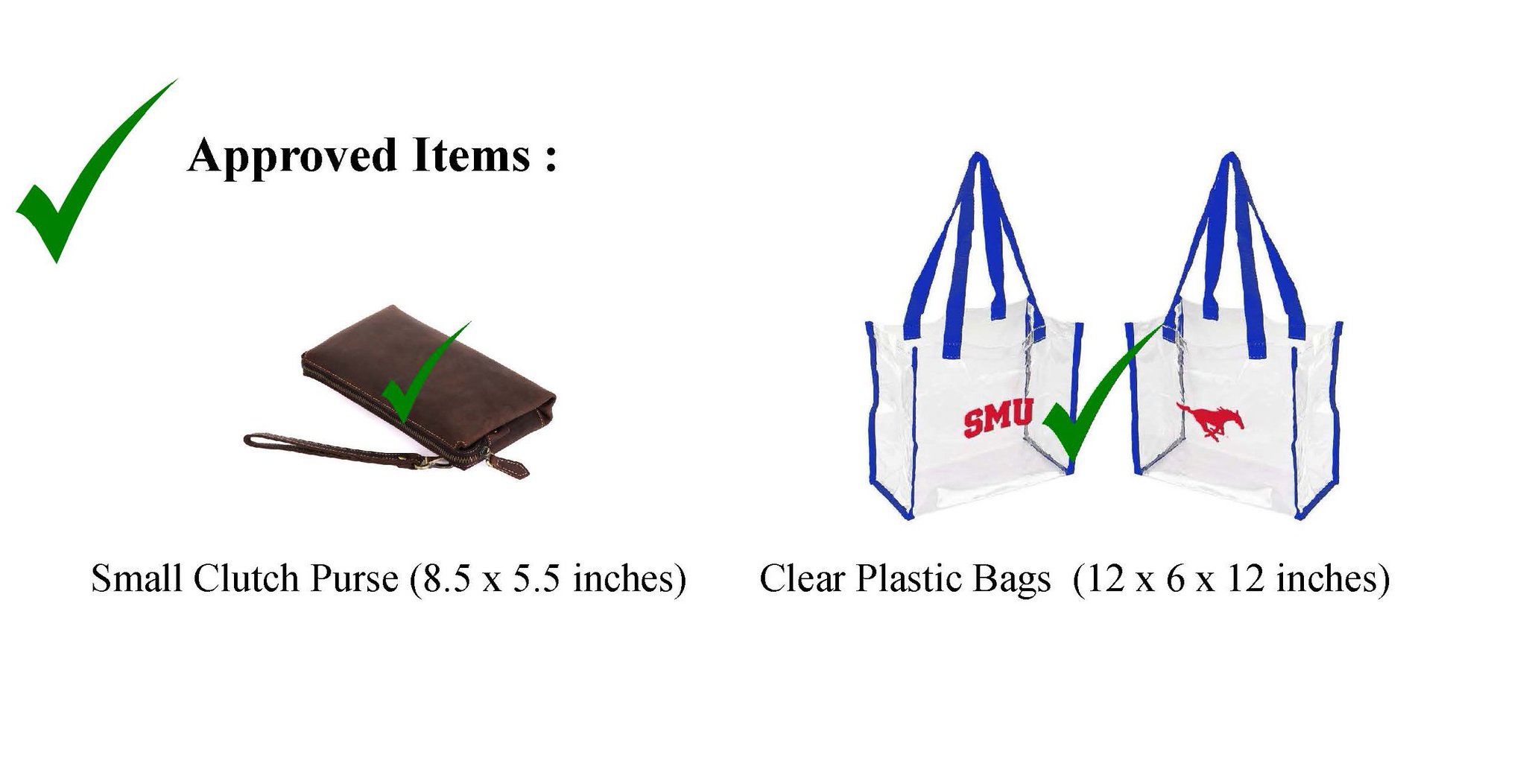 12x6x12 clear bag