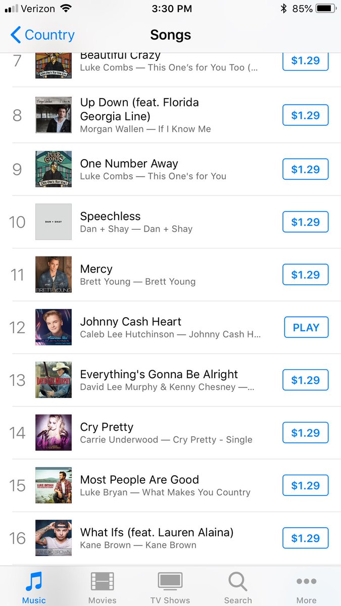 Itunes Country Charts The Voice