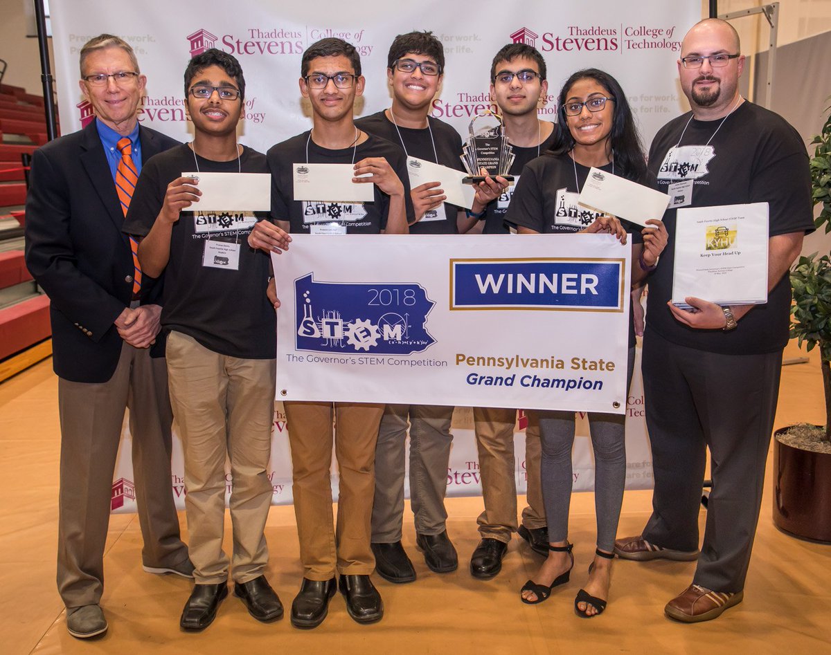 PADeptofEd's tweet photo. Congratulations to the winners of the 4th annual Governor’s #STEM Competition 🏆
1st: @SFTSDNews
2nd: @Conradweiserasd
3rd: @LowerDauphin
Learn more about the competition ➡️ https://t.co/49EvRDDwMt #STEMinPA #GovSTEM18 @thaddeusstevens https://t.co/PWHfHf1IVX