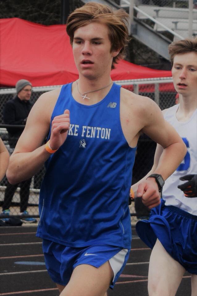 Lake Fenton Blue Devils has a State Qualifier in 1600 m. Huge CONGRATS to Eric Niestroy @eniestroy #STATEQUALIFIER #NOTIRESJUSTGAS