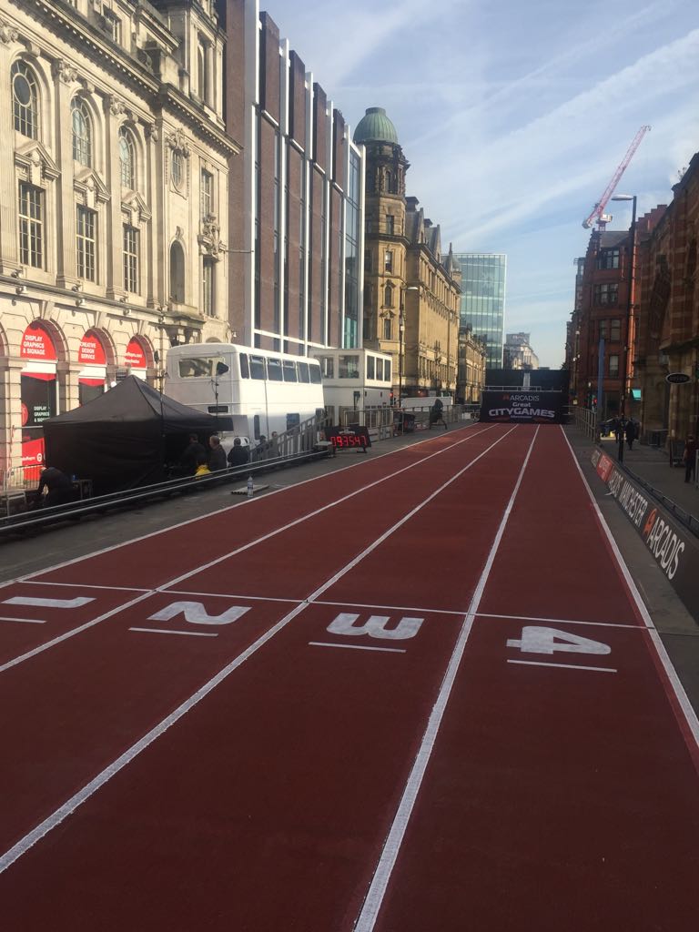 CSTGlobal1's tweet photo. Completed track testing today for #ManchesterGreatCityGames in #Manchester. Let the games begin #tracktesting #sports #GreatCityGames. https://t.co/ERC24Ab72l https://t.co/BAiTkOkNkQ