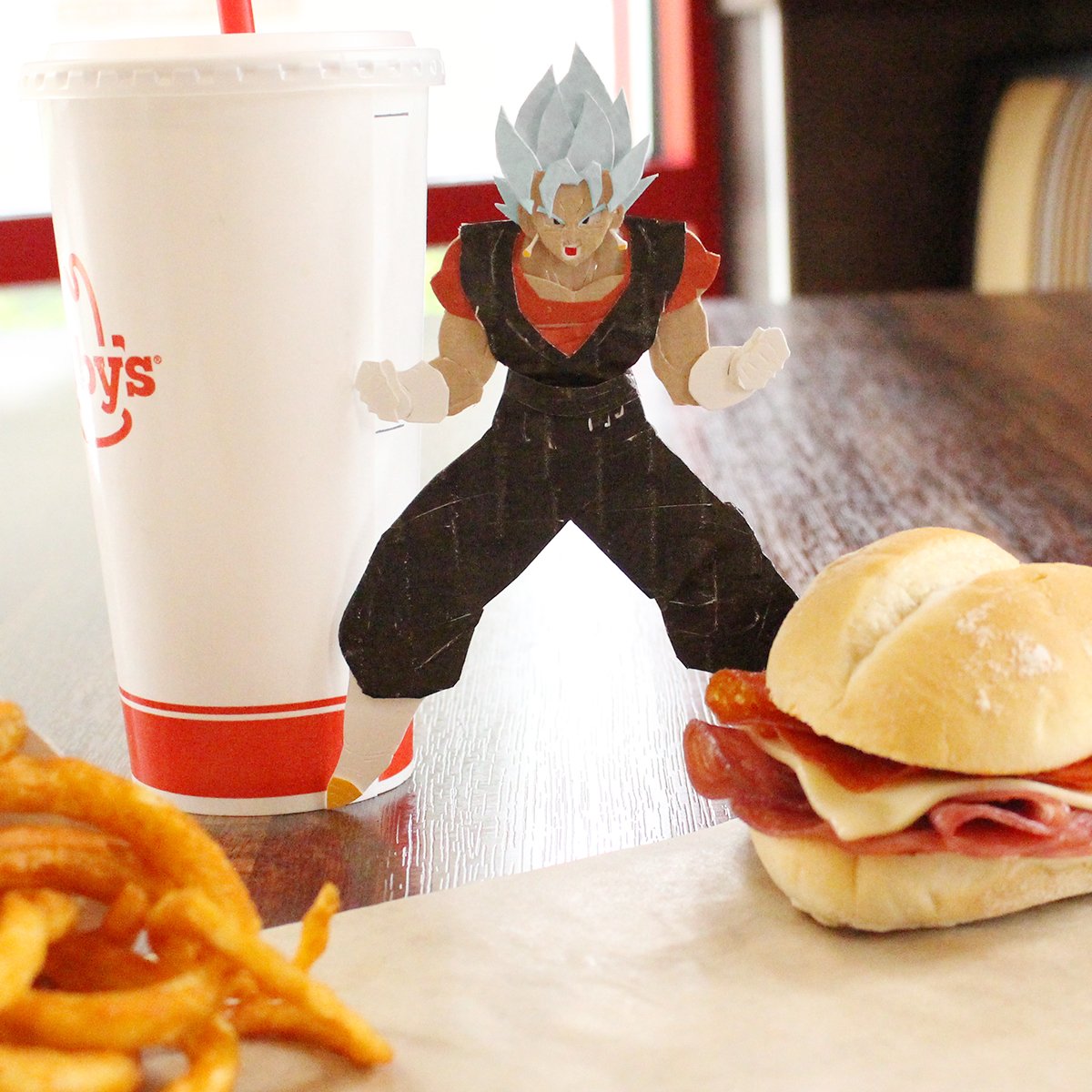 Arbys's tweet photo. Come and get your whoopin', Fused Zamasu https://t.co/AzOvkbYstS
