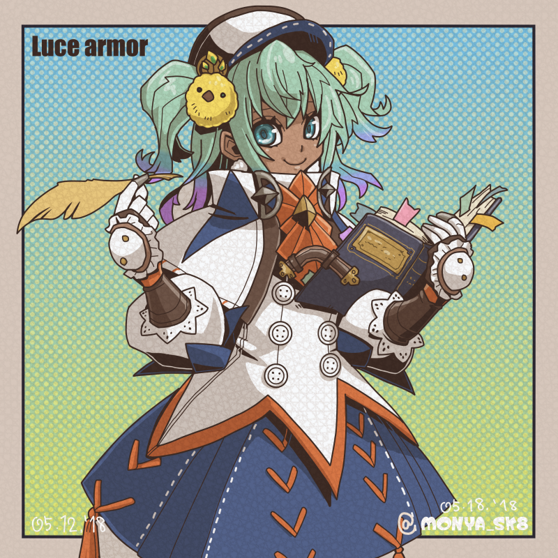 もにゃ ルーチェ装備ほんと好き 確かこれトリドクレス観察隊用の装備がコンセプトだったか モンスターごとに観察員のデザイン変わるんとかいいよね 絵はちょっとアレンジ加えてます Mhf