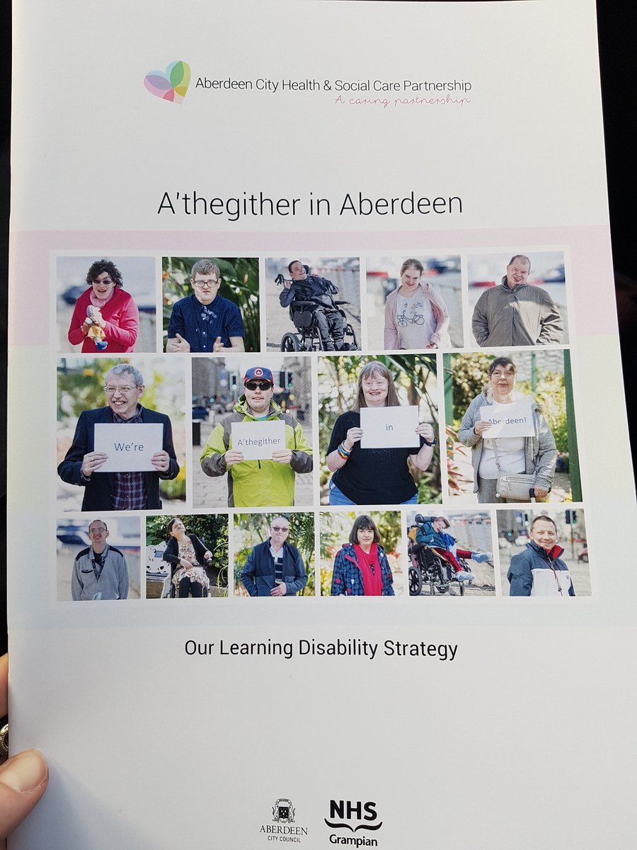 emmaspeechie's tweet photo. Fantastic way to celebrate #LDWeek2018 with the official launch of the "A'thegither in Aberdeen" LD strategy! @HSCAberdeen #workingtogether #heartsmiling https://t.co/iWL5ekVuIX