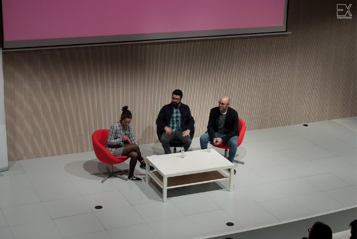 EXarchitects's tweet photo. Hace un mes participamos en @proyectaesda con una muestra de nuestro trabajo y una charla en @etopia_ 
Agradecer a los #alumnos #profesores, organización de #ProyectaXII, la Escuela de Diseño de Aragón y ETOPIA el hacernos sentir como en casa #Gracias https://t.co/hG0Y0JLMwX