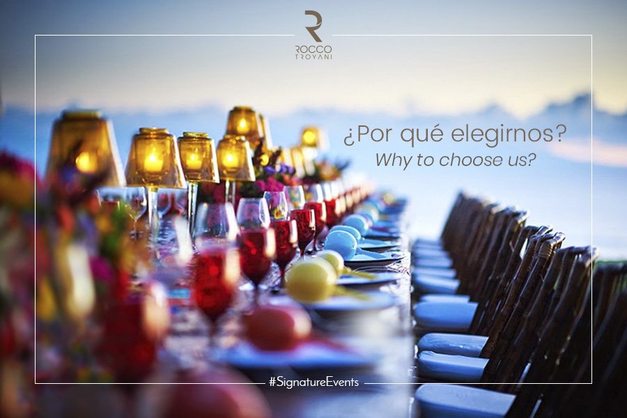 rtroyanievents's tweet photo. ¿Por qué contratar a #RoccoTroyani para tu evento?

Por los detalles con clase y distinción que nos caracterizan.

Por nuestra capacidad para diseñar un ambiente que sorprenderá a tus invitados.

Por la logística profesional y experiencia de realizar más de 200 eventos al año. https://t.co/ObffkEJgr1