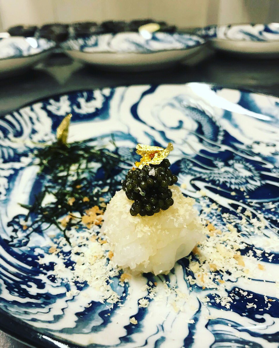 yashinlondon's tweet photo. Our first private dinner series last night. Just a few shots of some of the dishes specially created by our Head Chef Shinya Ikeda. We have just two spaces left for our next private dinner series, Pommery Champagne: Day 2 on 21st of June. Call us on 02073733990 and get booking! https://t.co/mqXuOcbusJ