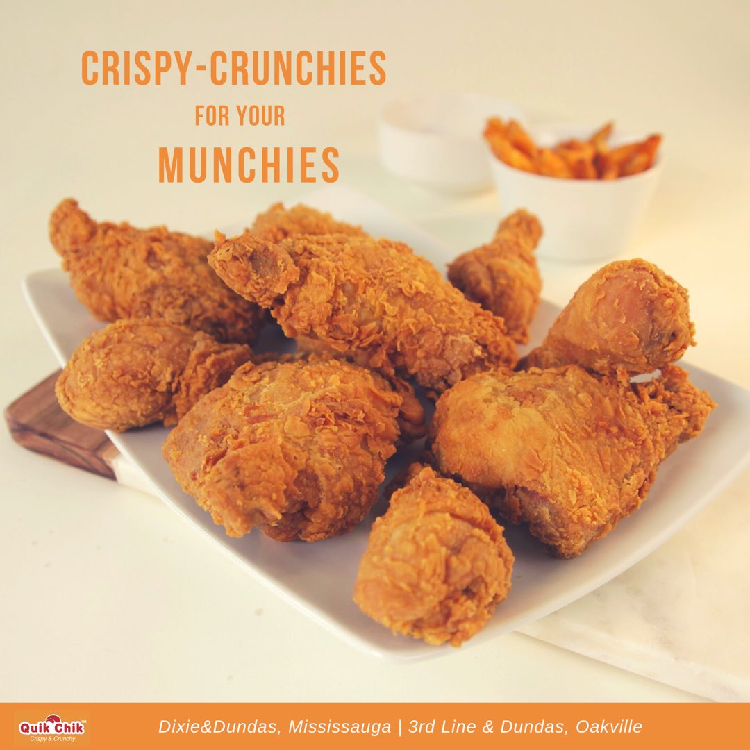 quikchikca's tweet photo. Comfort food like no other! Munch on Quik Chik delicious hand-battered chicken today! 

Call us for pickup or delivery
Oakville 905-582-7222
Dixie/Dundas 905-896-7861

Order online: https://t.co/4BtlQfjSfE 

#Ramadan #chicken #oakville #dixiedundas #halal #onlineorder https://t.co/j3lFMAoFX8