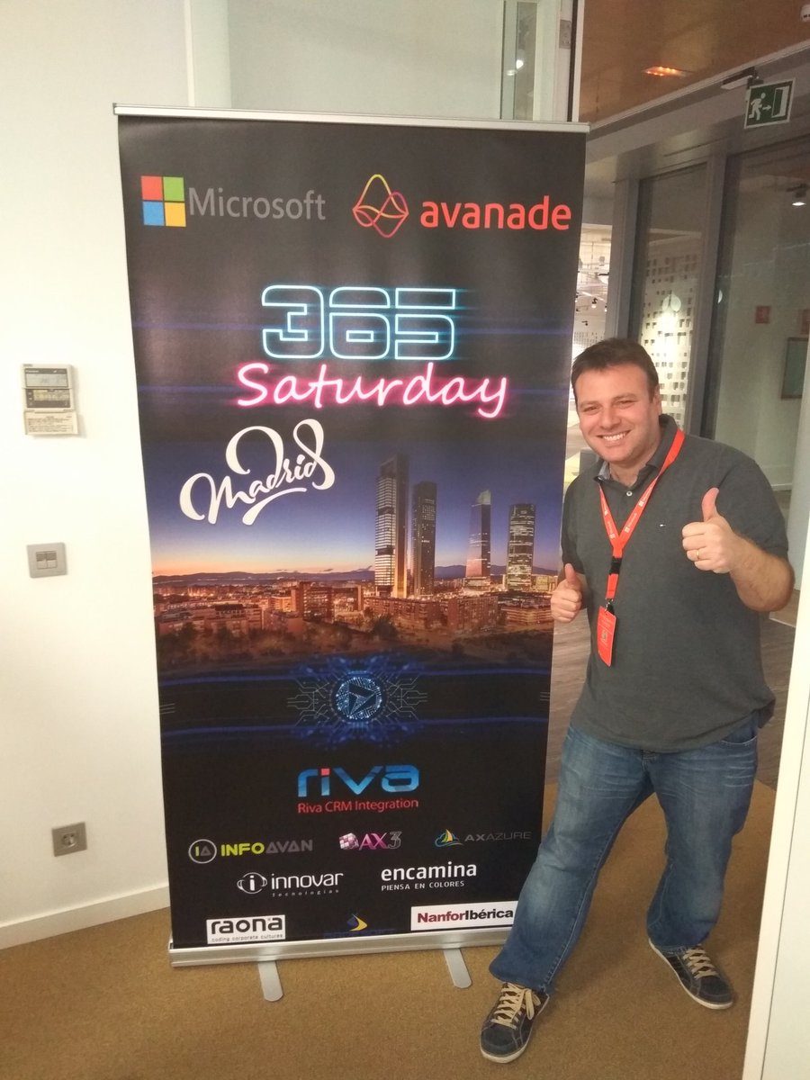 demian_rasko's tweet photo. Everything ready for Dyanmics Saturday Madrid 2018! @Dyn365Community #msdyn375 #Dynamics365 https://t.co/oPt0BTYuLR
