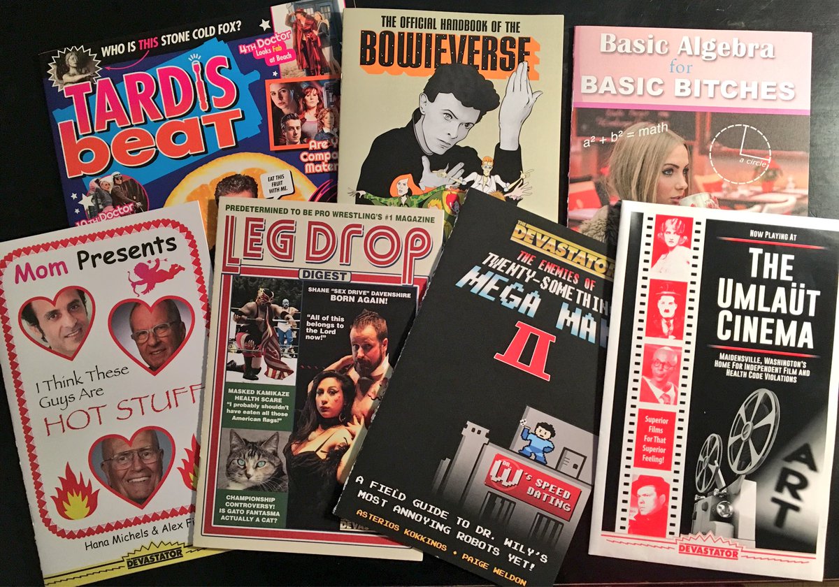 We’re sending some of our favorite Devastator zines to  <a href="/zinepavilion/">Zine Pavilion</a> for #ALA2018! Join us on the library shelves, fellow zinesters!