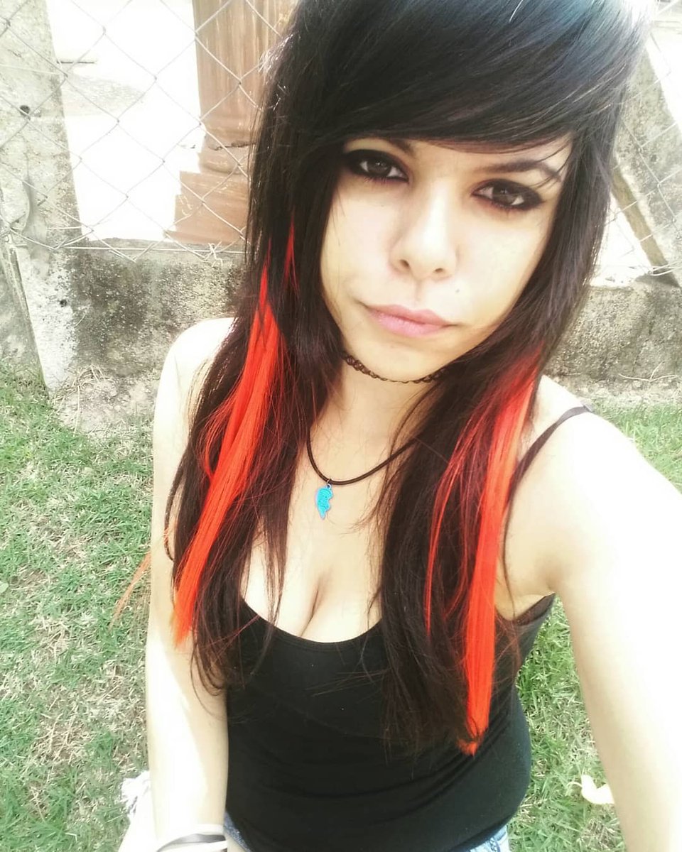 Nandah Barboza On Twitter Red Emo Girl Hair Red Hair