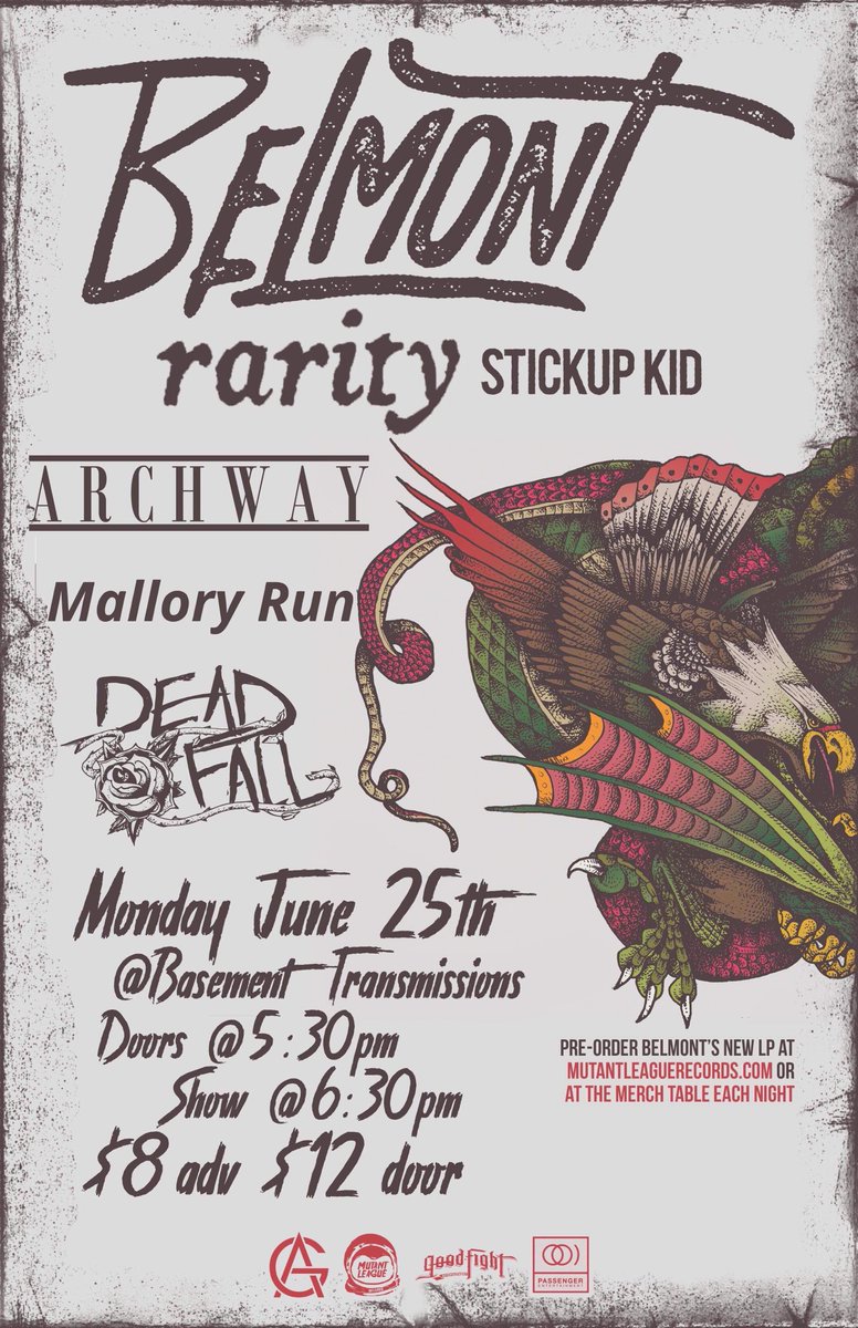 deadfalloh's tweet photo. Stoked to be back in Erie as a part of our upcoming tour with @MalloryRunPA!! https://t.co/OnCAOxvLFR