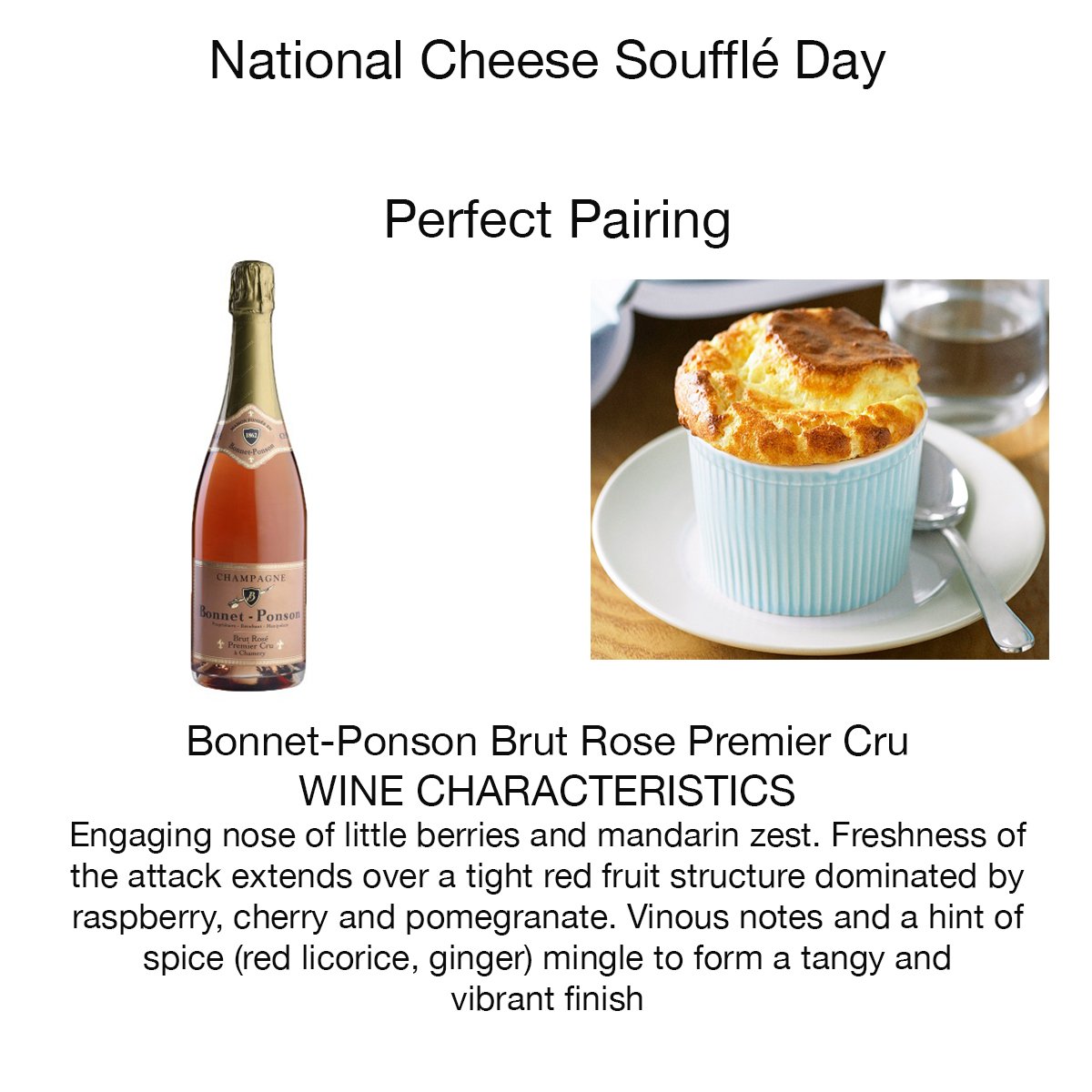 maritimewine's tweet photo. Today is National Cheese Soufflé Day! #bonnetponsonbrutrose #nationalcheesesouffleday #drinkchampagne #bubbles #champagne #premiercru #maritimewinetradingco
https://t.co/V7WmhkA1SW https://t.co/DRTzi6TgZ1