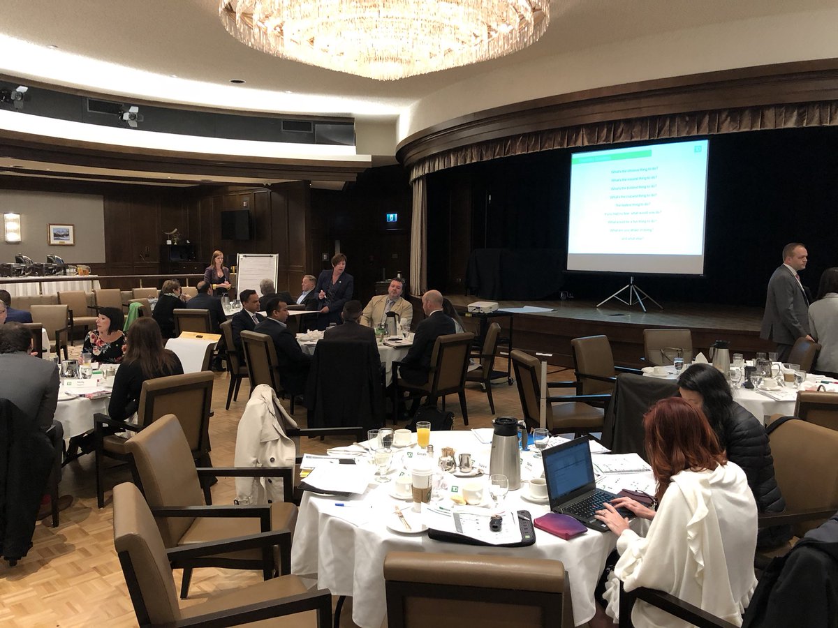 stevoknevodrums's tweet photo. Thanks for having me out to moderate the ONETD Calgary Summit this morning! @MattSheridan_TD @KariScarlett @RussAnderson_TD @ShawnnetteF_TD @SeanHopkinsYYC # inspiringcollaborativeleaders #legendarycustomerexperience #partnership https://t.co/cLLtac2331