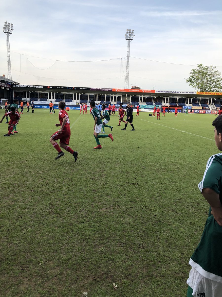 LutonSCS's tweet image. Young people from as far apart as  Luton / Milton Keynes/ London come together to hear Isaac’s story  - a young life cut short due to knife crime- before The LTFCT Kicks tournament now at Kenilworth Rd