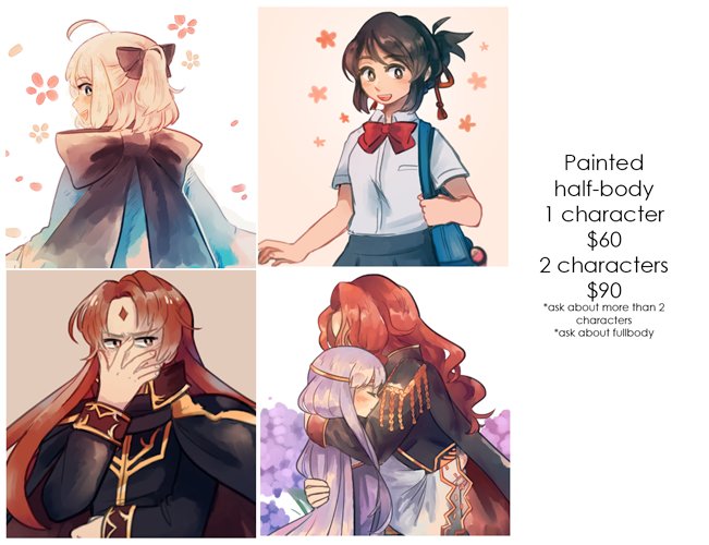 WOULD YOU LOOK AT THE TIME, TIME TO OPEN COMMS! Thank you for waiting, they are back! If you are interested, please fill this form! https://t.co/mN84rRT8nR Thank you so much <3 