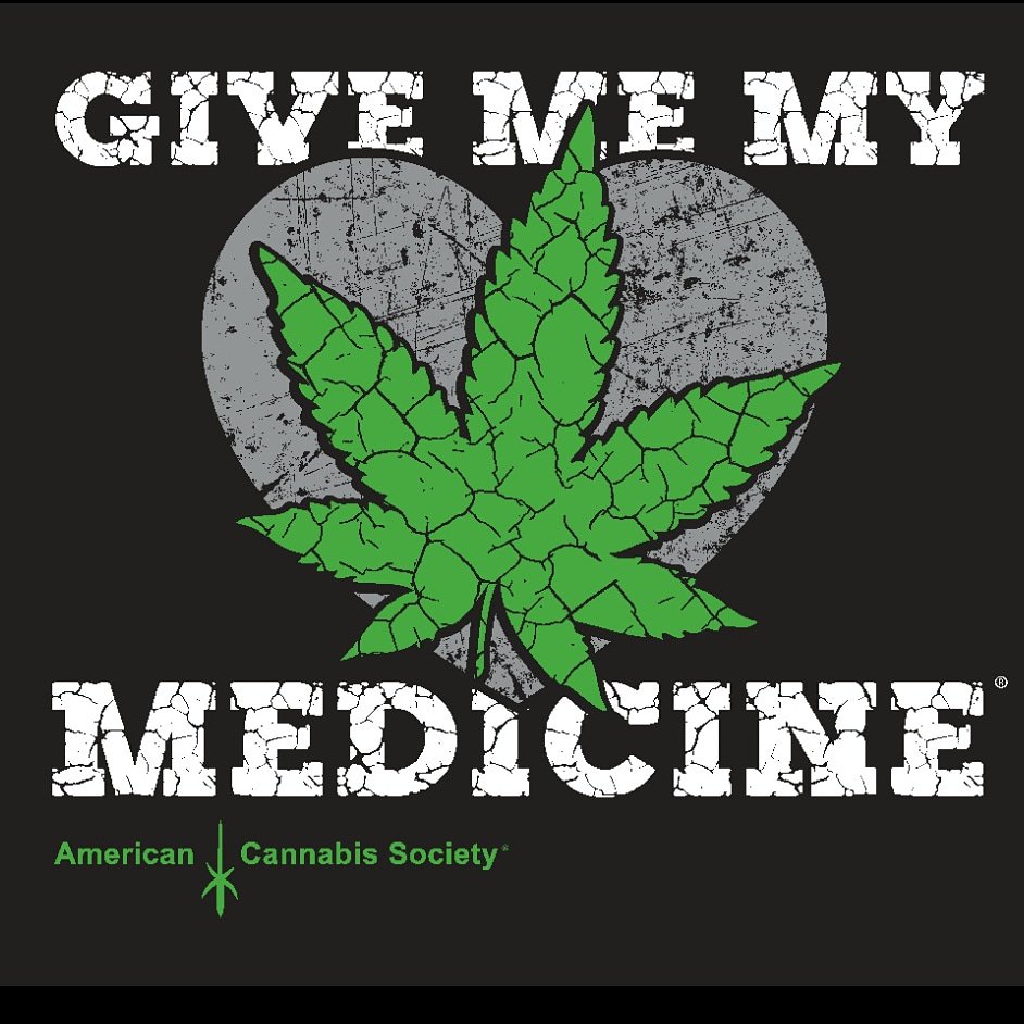 ty4potsmoking's tweet photo. Stay tuned to our facebook, twitter, or insta for our new shirts! Here's  the winning design for "Give Me My Medicine." You can also go to https://t.co/WD8QNsSL28 to order yours when they come in!
#thankyouforpotsmoking #americancannabissociety #givememymedicine #iamnotacriminal https://t.co/uzCVGjvrlG