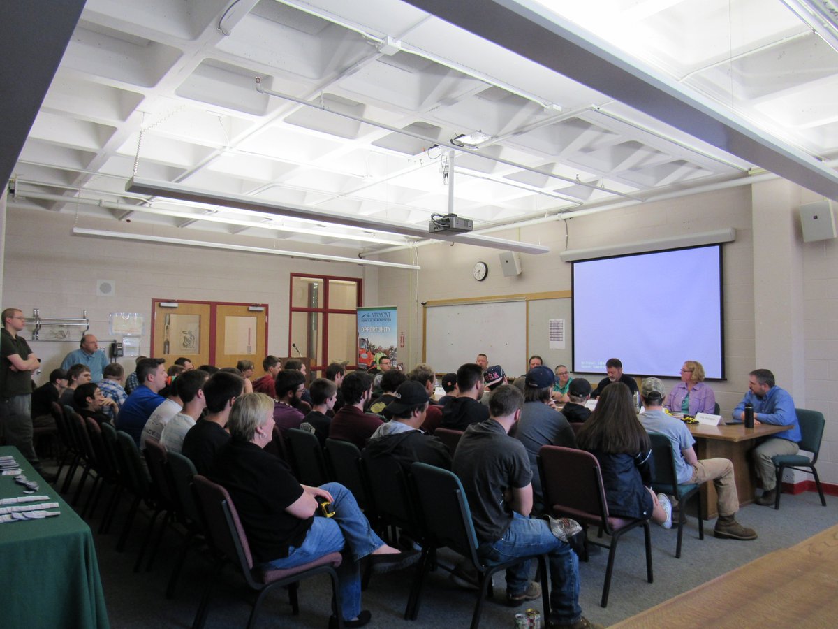 VT Agency of Transportation (AOT) <a href="/511VT/">511VT</a> spent the day with us, talking with groups of students from various programs about career pathways, the world of work, and employability skills. Students also had the opportunity to apply &amp; interview with them. Many, Many thanks!