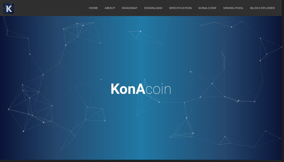 KONA_DEV's tweet photo. our website: https://t.co/y12N9nqMcP
   #KonAcoin #masternode  #xevan #Altcoins https://t.co/rU7dYzF7WY