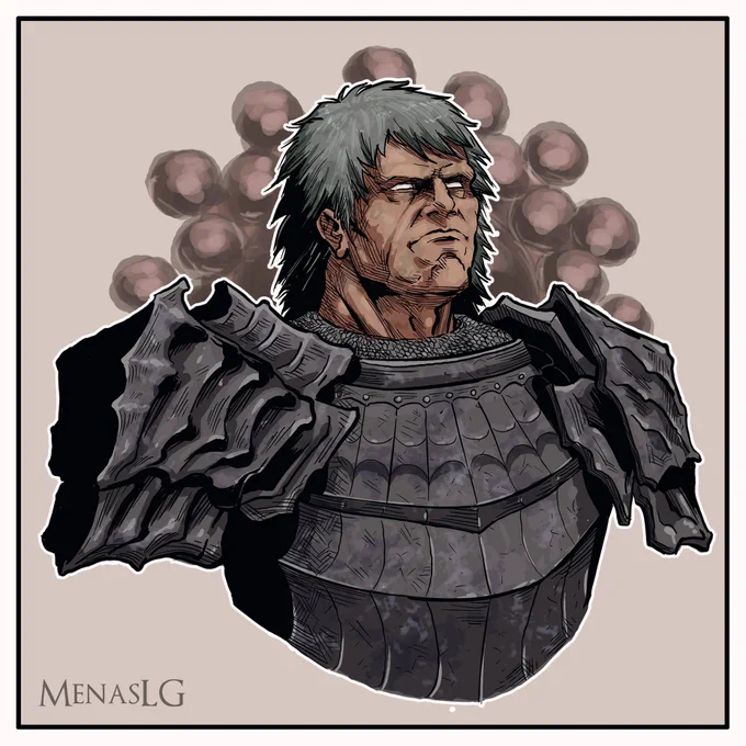 the faces of Dark Souls: Havel, Tarkus, Kirk and Siegmeyer 