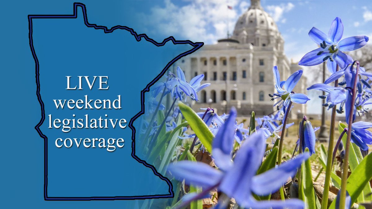 MNHouseInfo's tweet photo. Tune in for LIVE weekend #mnleg statewide broadcast coverage on @tpt — #mnhouse &amp; Senate floor sessions, plus possible committee and news conference coverage. https://t.co/fxIJmIs3pR