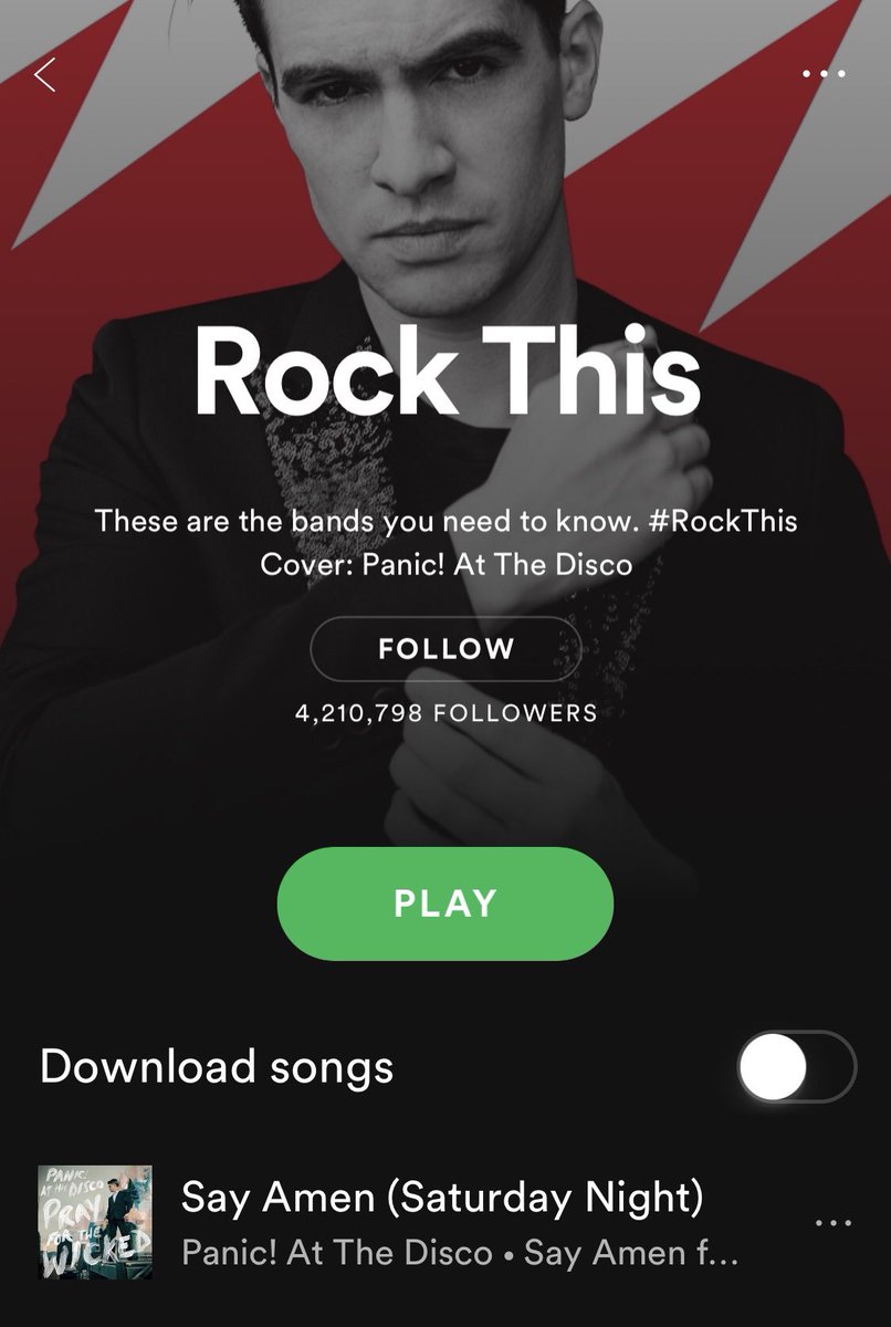 PanicAtTheDisco's tweet photo. Looking sharp on the cover of @Spotify's #RockThis https://t.co/3VtPwhgKpP https://t.co/P0rAyiFRuh