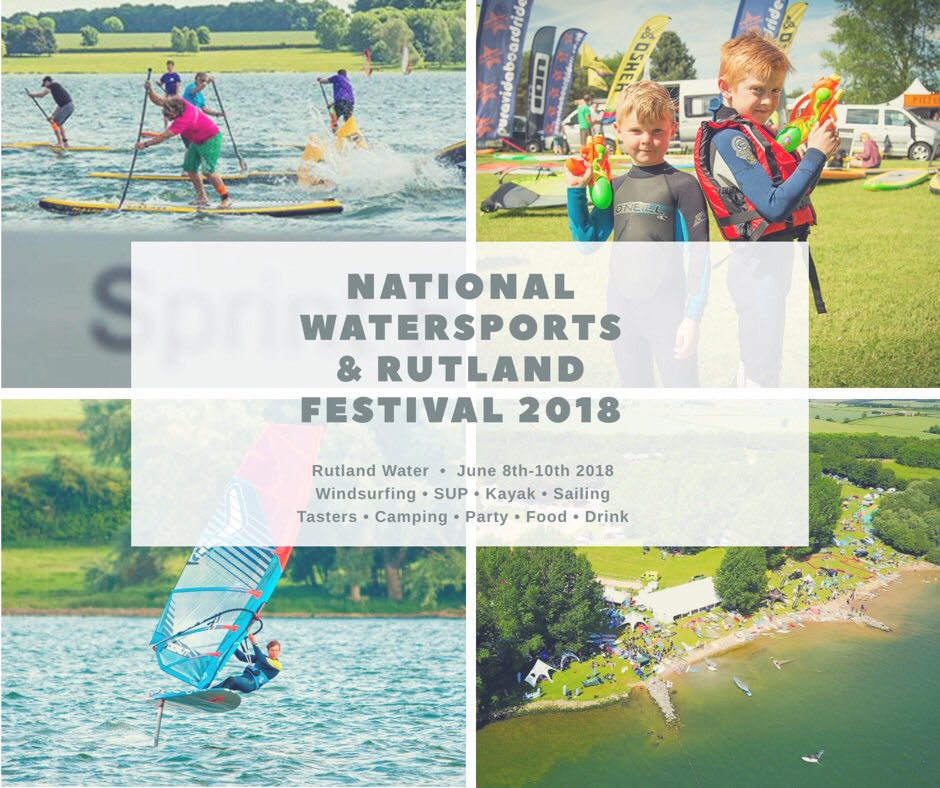 RutWaterPark's tweet photo. 💦🏖🌊🏄‍♀️

National Watersports &amp; Rutland Rutland Festival | 8th-10th June 2018 | Sykes Lane | Rutland Water 

Next month sees the return of the NWF to Rutland Water &amp; we are SUP-er excited!

We hope to see you there - it’s going to be epic! @nwf_festival  @NWF11 https://t.co/4C6mgXXJDI