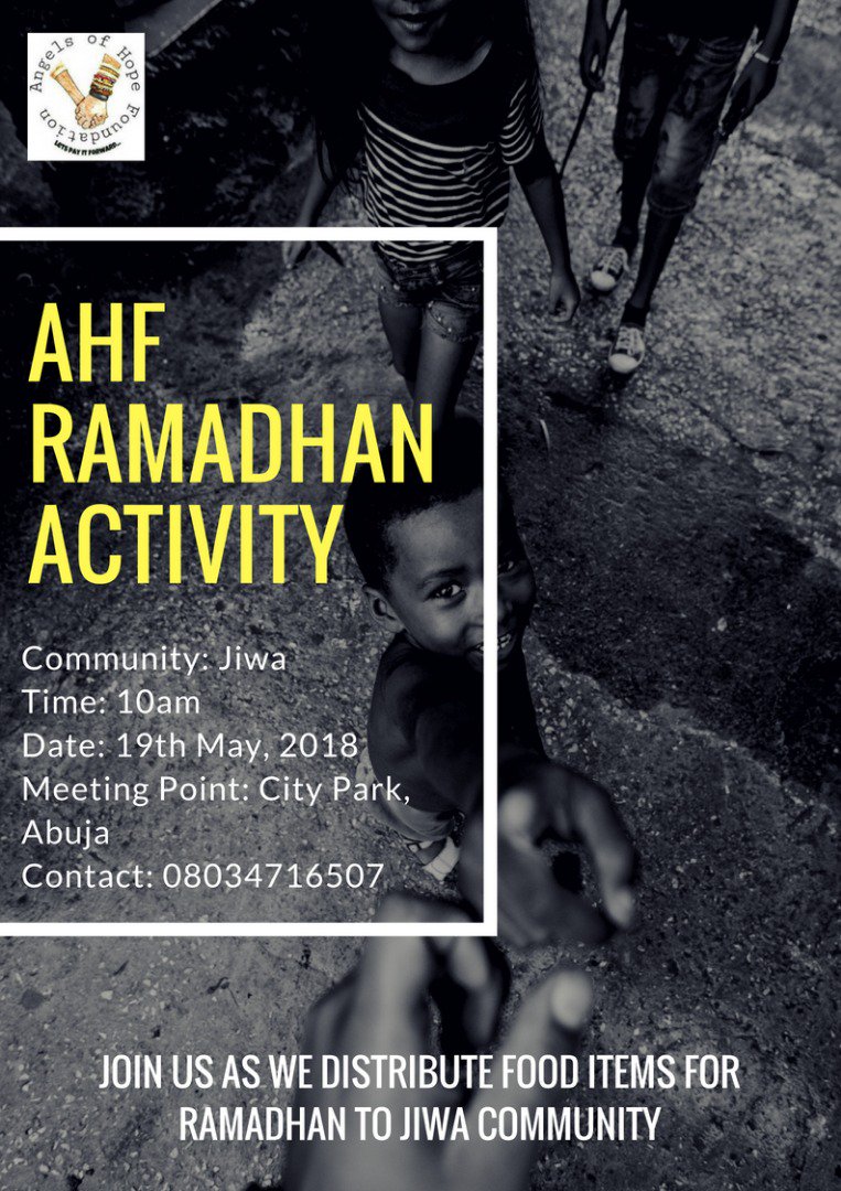 Mss_November's tweet photo. &amp; We are Visiting the people of Jiwa tomorrow.
 Anyone wants to spend his Saturday for a good course? 

Please join the Angels of Hope Foundation as we pay it forward. https://t.co/s6mgUaqTqr