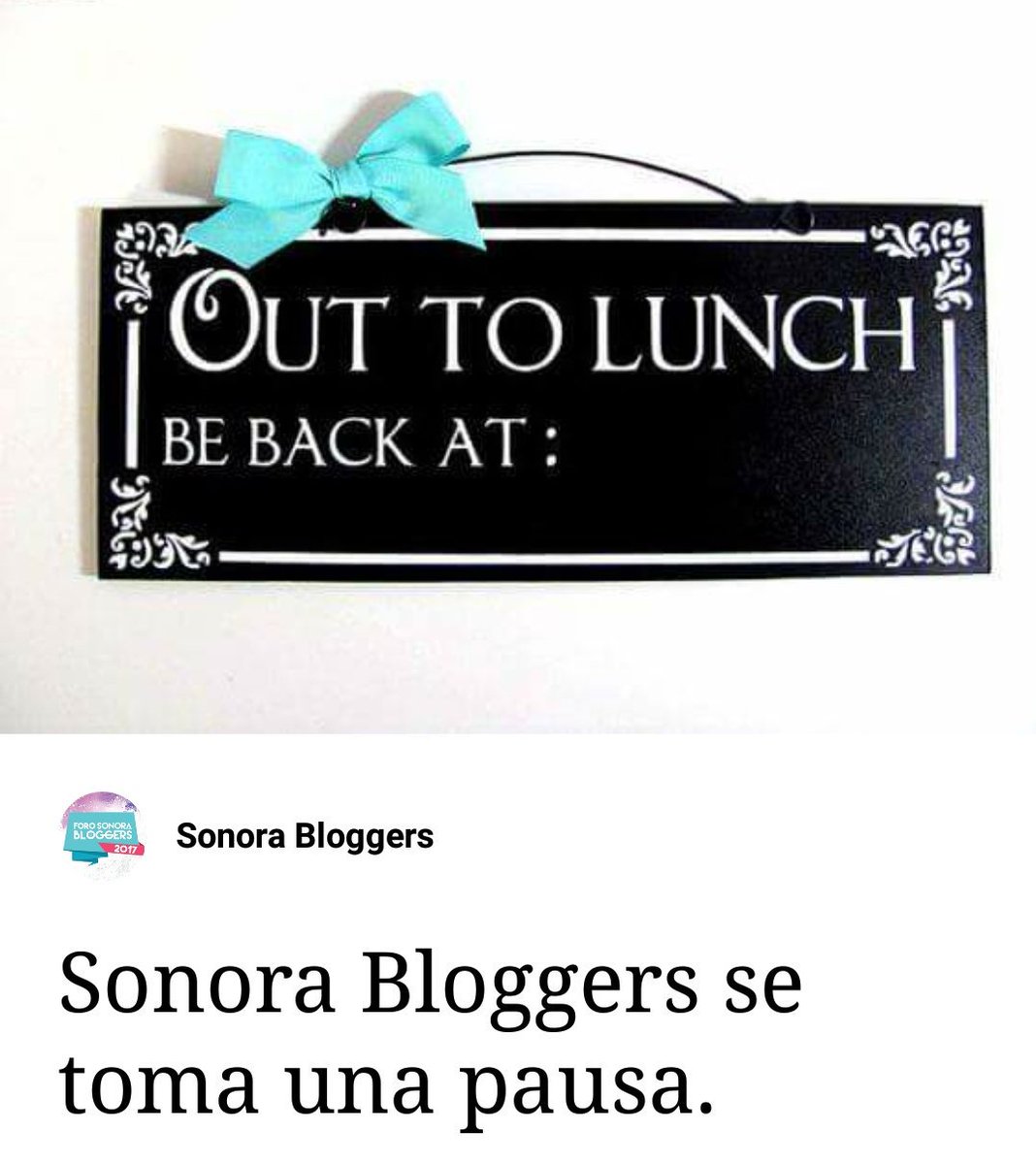 sonorabloggers's tweet photo. Estimada comunidad bloguera:
Suspendemos actividad por nuestras cuentas de redes sociales por una temporada, agradeciendo su comprensión y su apoyo. Regresaremos renovadas y con objetivos listos para avanzar con la siguiente fase.
Con amor,@ErikaTamaura 
https://t.co/4E1hf3FwqQ https://t.co/5YkZqG8omk