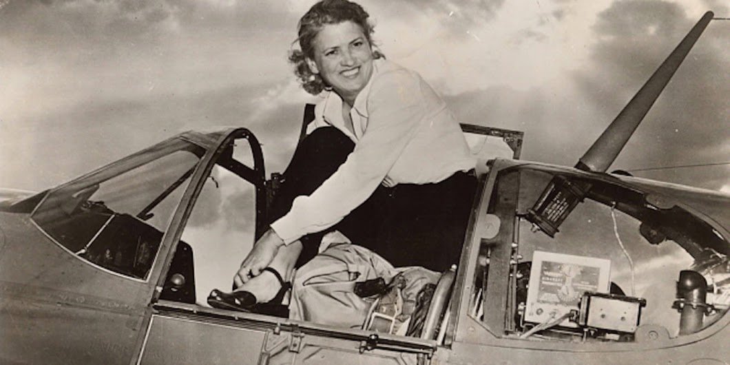AspireAscend's tweet photo. On this day (1953): Jacqueline Cochran becomes the first female pilot to break the sound barrier. Learn more about this remarkable woman https://t.co/WHjXMiwyyJ @WeAretheMighty #WomanAviator #RemarkableWoman #BreakingBarriers https://t.co/NXJjQpE0ij