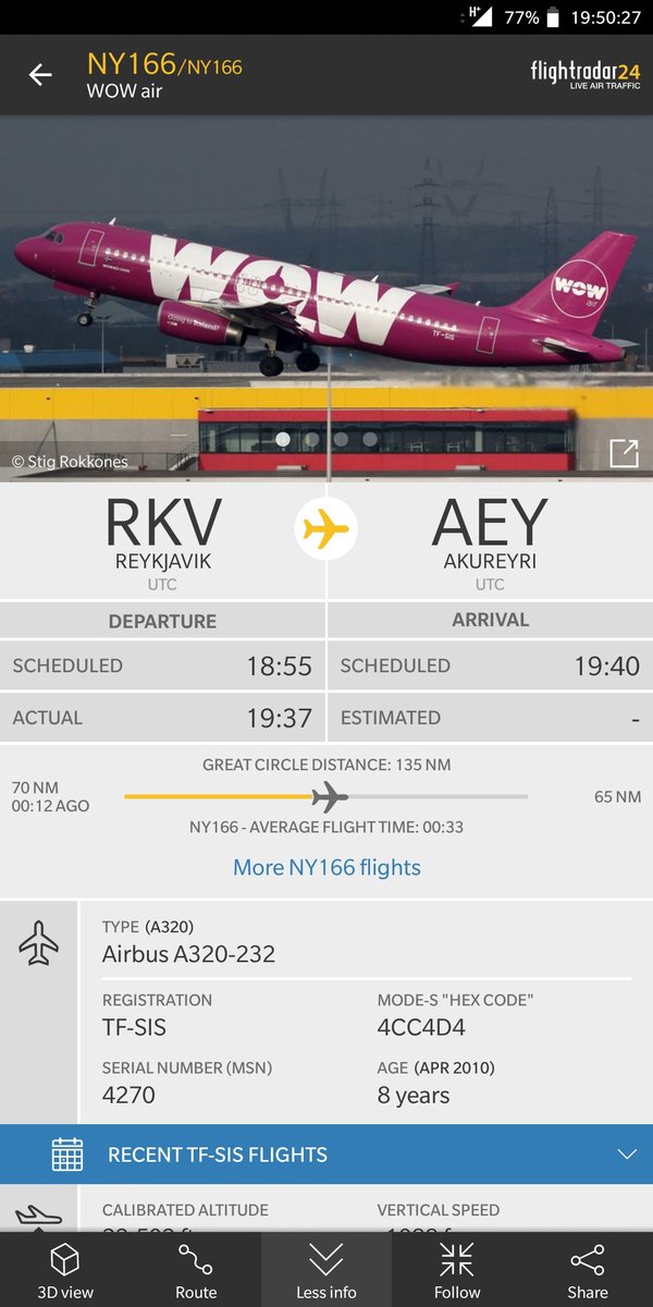 I wonder why WOW is flying for Air Iceland Connect, whom are a subsidiary of Icelandair Group... <a href="/flightradar24/">Flightradar24</a>