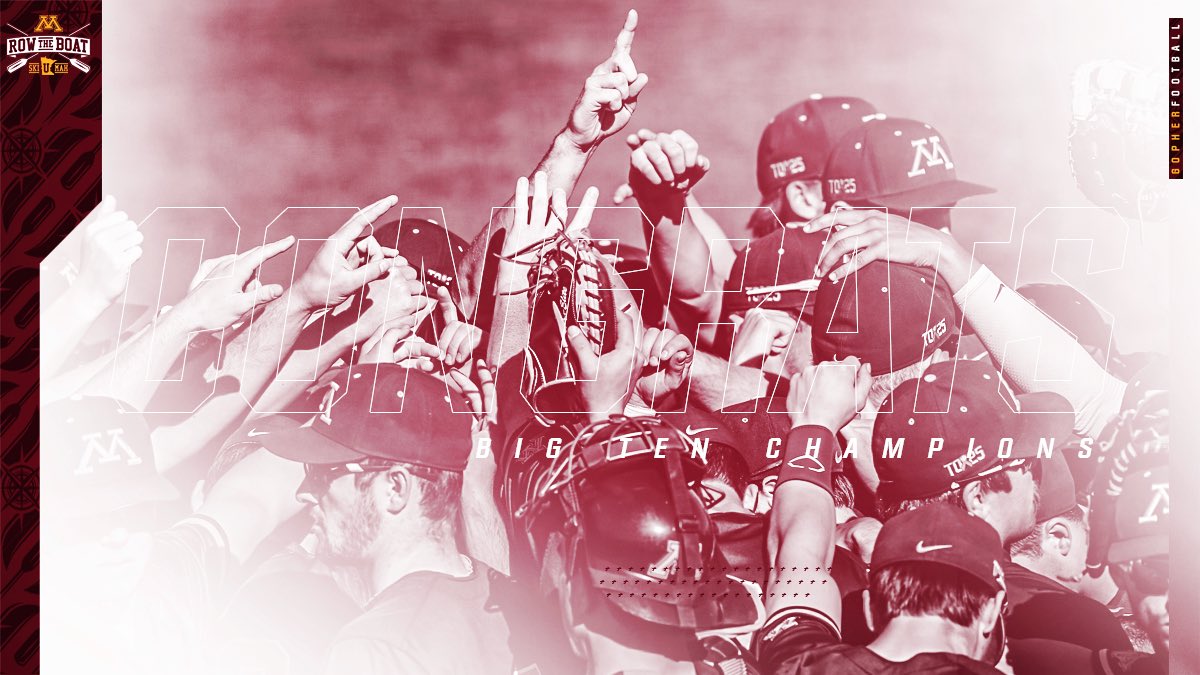 P.J. Fleck (@coach_fleck) on Twitter photo A HUGE congrats to <a href="/GopherBaseball/">Minnesota Baseball</a> for winning the outright <a href="/bigten/">Big Ten Conference</a> championship this season!! Way to ROW!! #RTB #HYPRR #SkiUMah A HUGE congrats to <a href="/GopherBaseball/">Minnesota Baseball</a> for winning the outright <a href="/bigten/">Big Ten Conference</a> championship this season!! Way to ROW!! #RTB #HYPRR #SkiUMah