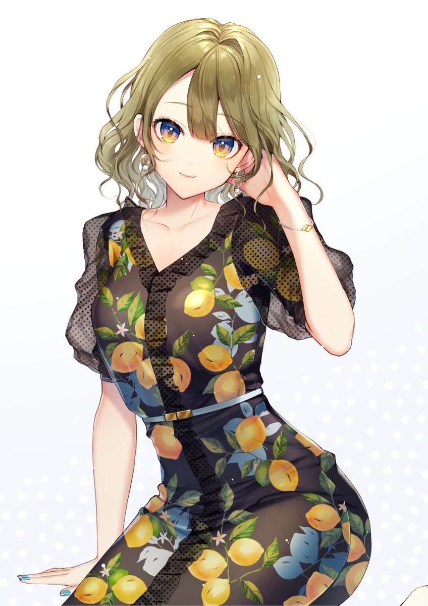 momoshiki's tweet photo. レモン柄のワンピース🍋 https://t.co/YQjnhPfmlf