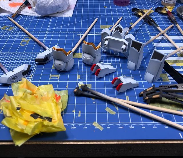 LaidbackBay's tweet photo. Masking work and the results it produces. Definitely a few places need touch up especially the backpack vent in the back.
.
.
.
#gundam #gunpla #hangar18gunplacommunity #gunplabuildersassociation #scalemodel #anime #ironbloodedorphans #barbatos #wip #tam… https://t.co/trnfzQca5r https://t.co/Li9zSTRgNO