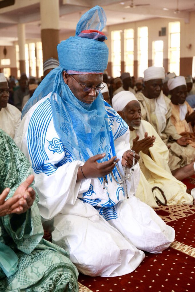 atiku's tweet photo. May Allah SWT accept our worship as acts of ibadah. It feels good joining the Yola Ummah for the first Juma’at prayer of the Ramadan. https://t.co/E12BI3p6iO