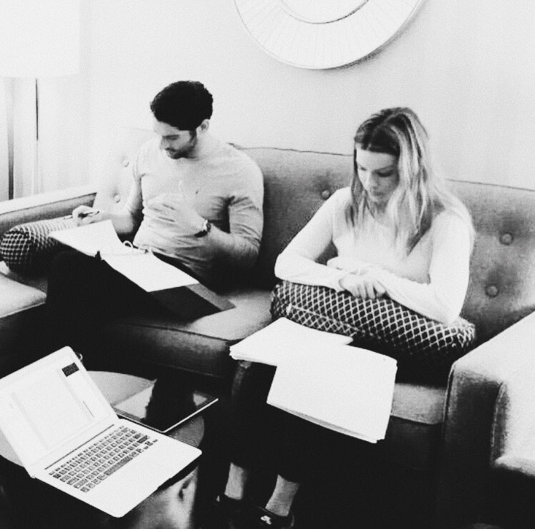 bestofgerm's tweet image. throwback to @laurengerman and @tomellis17 reading the script of one of the very first episodes of lucifer, back in 2015! ❤️✨

#savelucifer #pickuplucifer