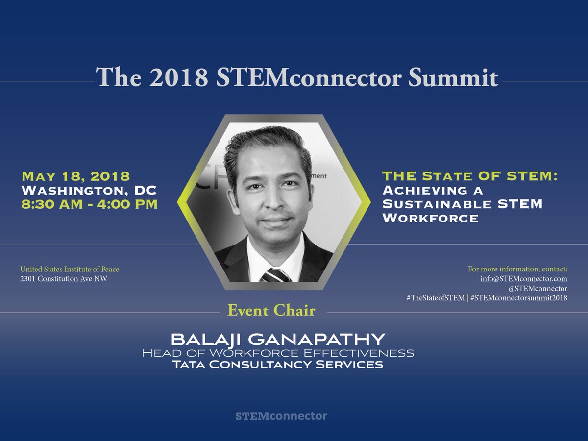 STEMconnector's tweet photo. Closing things out here at #STEMconnectorSummit2018 is one of our fiercest &amp; longest-serving advocates: @musafirbala of @TCS_na! He's delivering a message on empowering communities through a multi-lateral approach to close #STEM talent gaps! https://t.co/Zob5BhbZA5