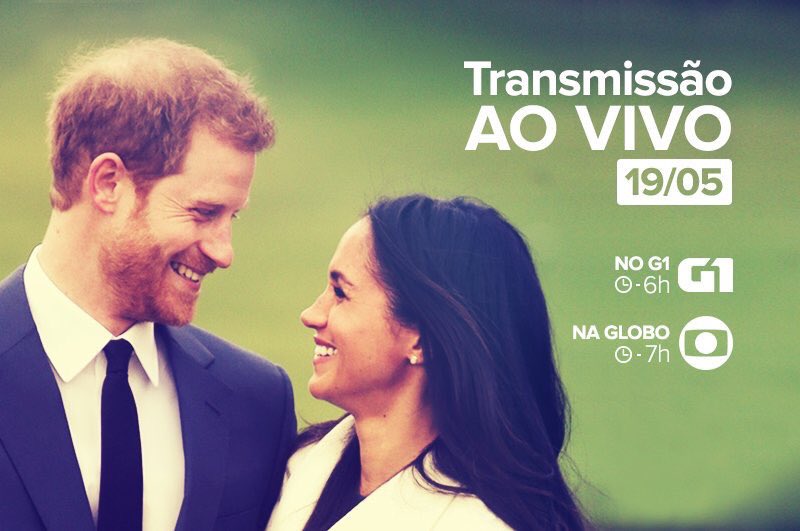 NegociosGlobo's tweet photo. Globo transmite ao vivo o Casamento Real. É amanhã, às 7h. https://t.co/ZUw0Knjcob