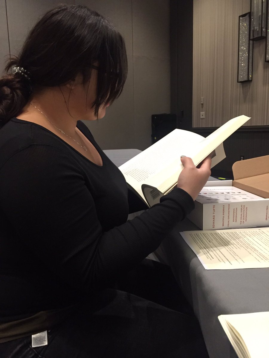 ayepez01's tweet photo. Learned A LOT today at the @EdwardTufte seminar on data &amp; information with Sasha! Excited to read further and implement our learnings in how we approach data/data visualization at @wearedream ! https://t.co/bPmihhdrDC