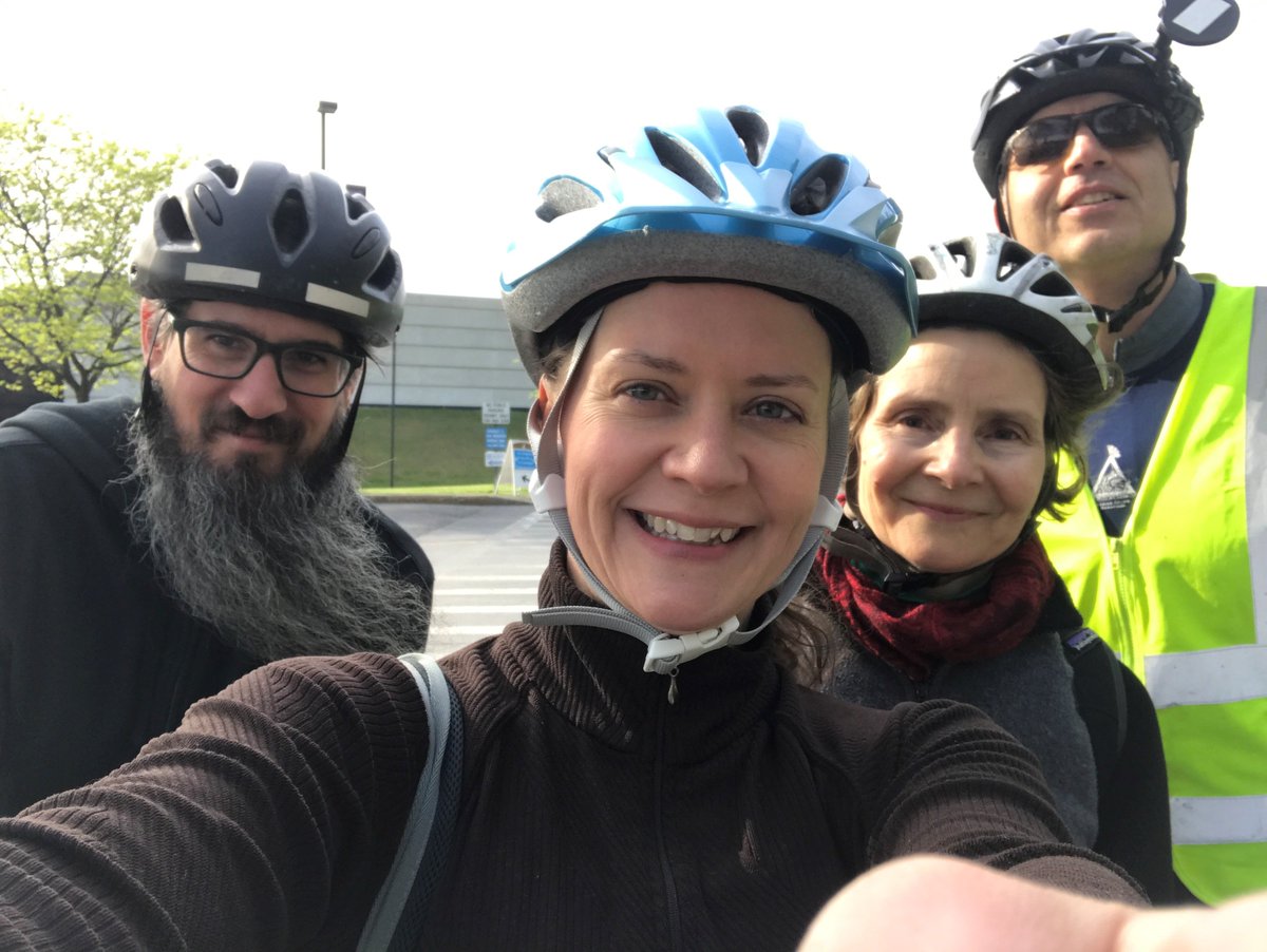 NYSERDA's tweet photo. Today, the NYSERDA team took part in Green Your Commute Day!

By carpooling, walking, biking &amp; taking public transit, we helped reduce harmful emissions and protect air quality across the State. #GYCD18 #BikeToWorkDay https://t.co/4RBdMB6lkh