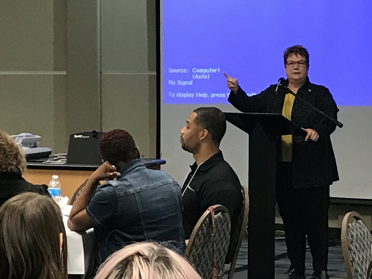 ChancellorSue's tweet photo. “Every day we act in ways that challenge or reinforce the status quo. There are no neutral actions.” Thanks @acpami for allowing me to open your #equity and #inclusion conference and #umflint for hosting this important conversation. @UMFlintTeach  @ACPA https://t.co/QChGWu3960
