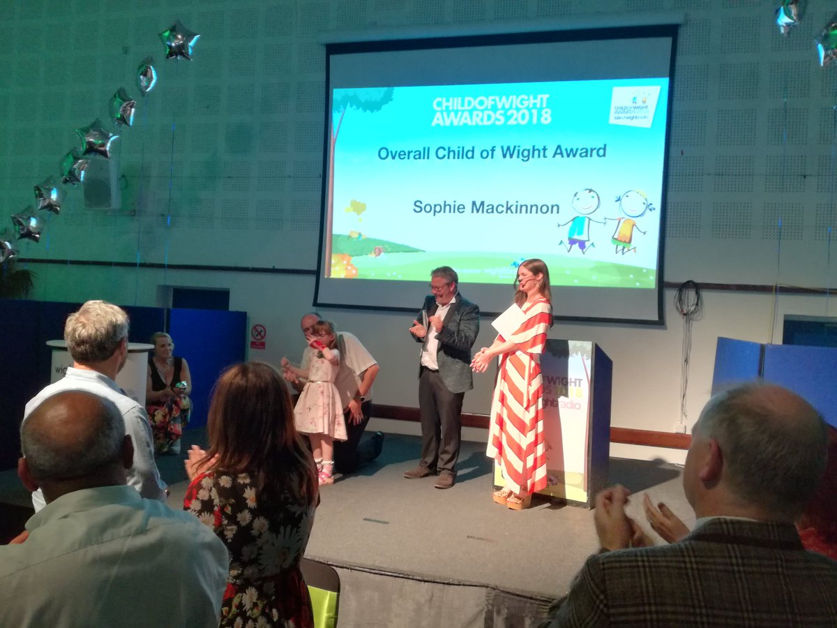 WightFibre's tweet photo. It's time for the overall @iwightradio #ChildofWight award, sponsored by ourselves and presented by our CEO John Irvine. This award goes to the exceptional, brave and inspirational young lady Sophie Mackinnon 
#BecauseWeCare #FastestIW https://t.co/8gaDYv7gz7