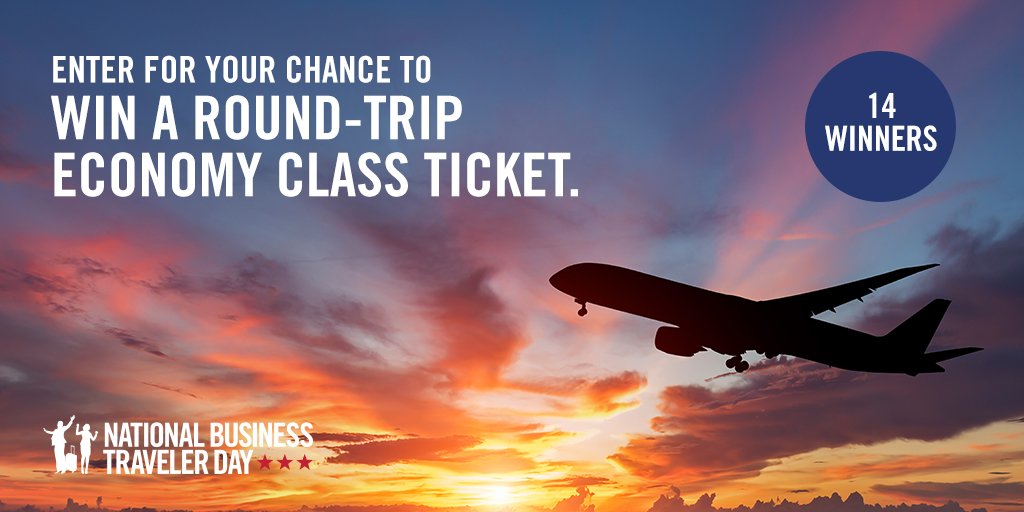 Tag a #RoadWarrior friend who would love to be one of the 1️⃣4️⃣ winners to score a round-trip Economy Class ticket courtesy of #JetBlue! 🛫 It's the last day to enter #NBTDay's Business Traveler Dream #Sweepstakes for your chance to win: bit.ly/2FPGvqS! #TGIF