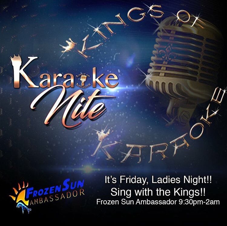 ohhitsduhon's tweet photo. TGIF!
Come karaoke with @Go_Mr_Fantastic  and I❤️
NEW $3 SPECIAL EVERY 30 minuets
Fridays are for the ladies, come enjoy drink specials just for the you!  @Frozen_SunAmbas https://t.co/7AJav2S4sJ