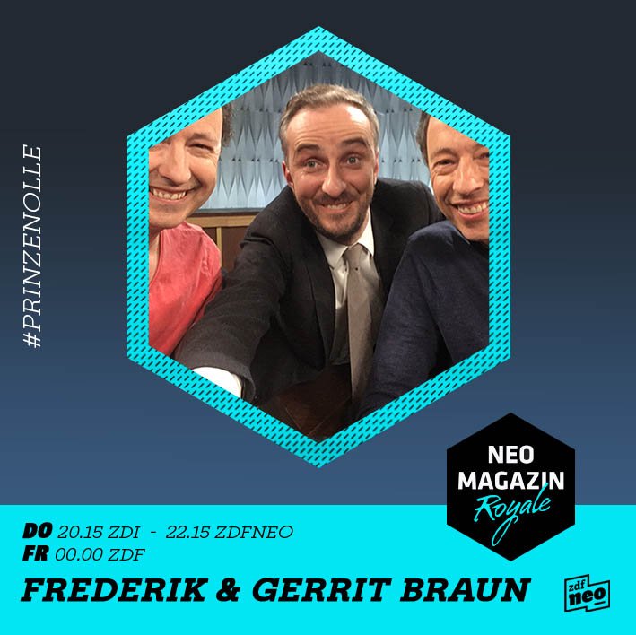 ZDF's tweet photo. Schon vor der königlichen Hochzeit wird es royal! 👑 Auch wenn Prinz Harry Morgen seiner #PrinzenOlle das Ja-Wort gibt, hat das @neomagazin die Gäste die sonst niemand hat. 🎩 Die Köpfe des #MiniaturWunderlands. 🚂 https://t.co/Z2bY3yB2IK